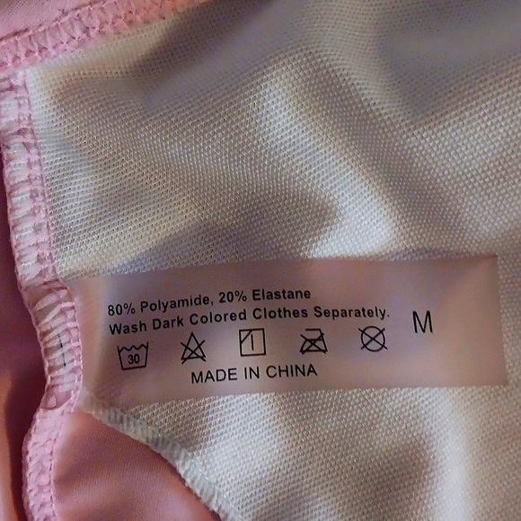 Criss-Cross Pink Bikini top - Picture 6 of 8